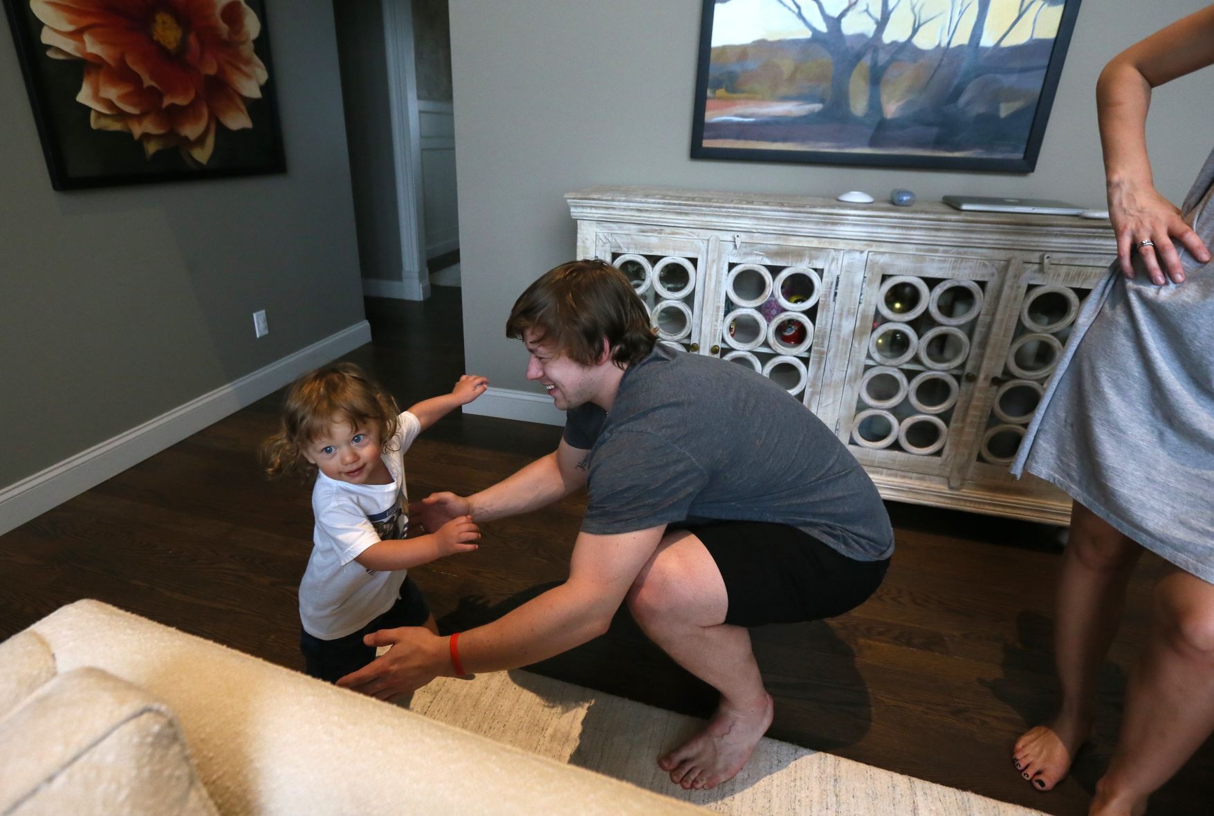 St. Louis Blues forward Vladimir Tarasenko and his family